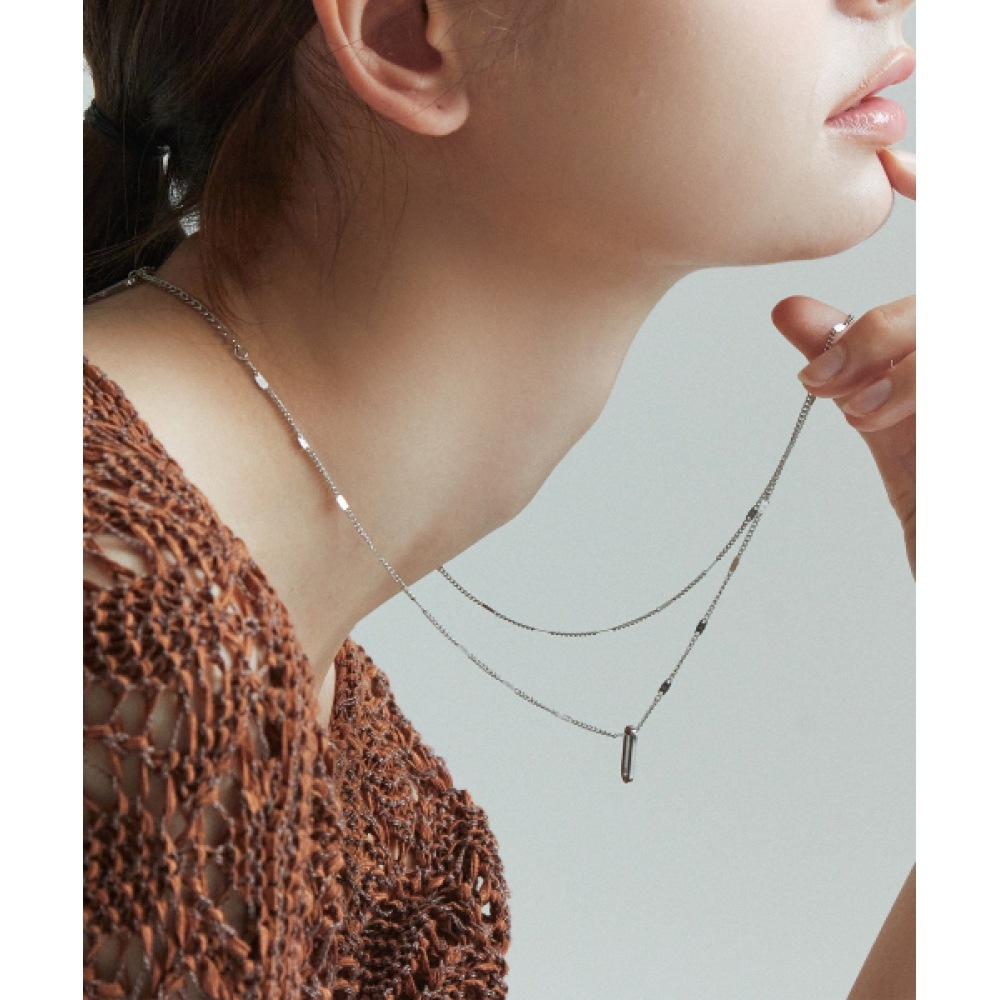 CHARMY サージカルロングドロップネックレス