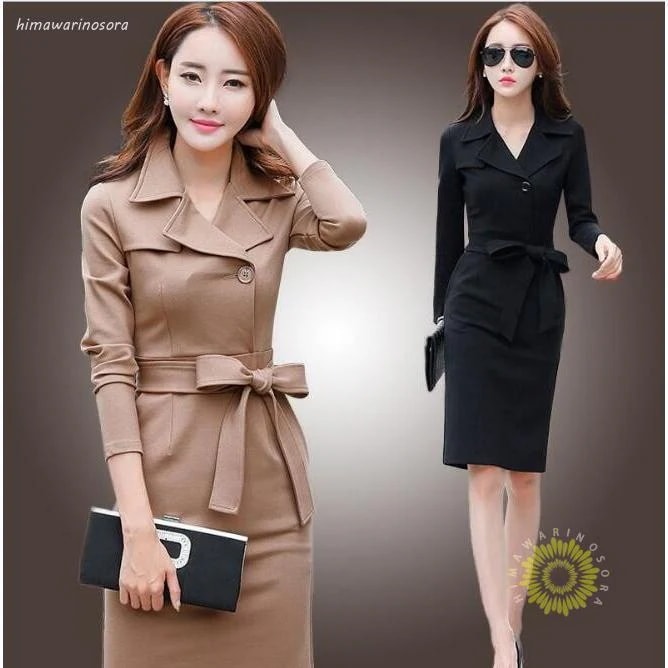 スーツワンピース レディース 通勤 タイト長袖ワンピース フォマール きれいめ 膝丈 着痩せ OL 春 秋物 2色スーツワンピース レディース 通勤 タイト