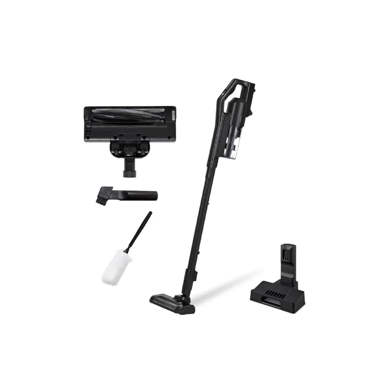 【静電モップ付き】アイリスオーヤマ 充電式サイクロンスティッククリーナー掃除機 コードレス サイクロン スティッククリーナー 人気 SCD-184PM-B ブラック