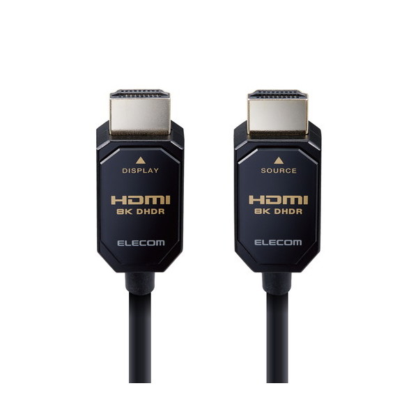 DH-HDLO21A10BK HDMIケーブル Ultra High Speed HDMI アクティブオプティカル 10m 8K 60p / 4K 120p 金メッキ ブラック メーカー直送