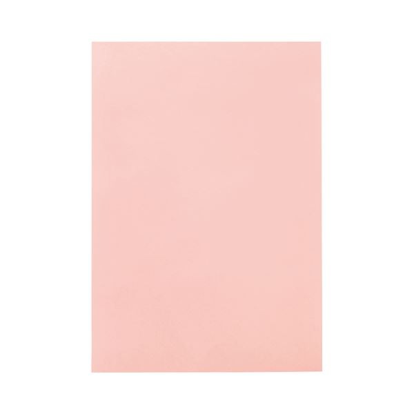 (まとめ) TANOSEE 色画用紙 八つ切 うすもも 1パック（10枚） (×50セット)