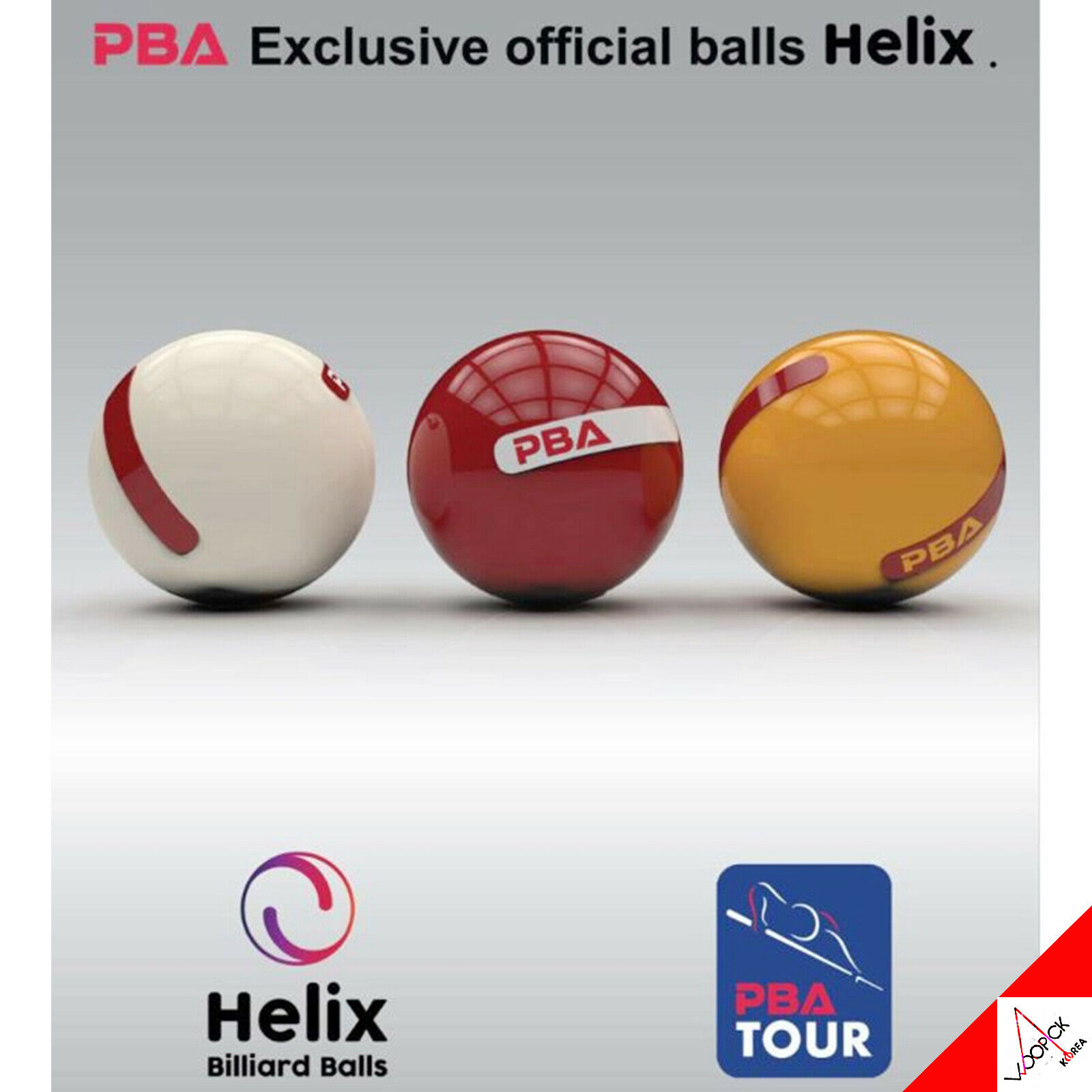 Pro PBA 韓国 式ビリヤードボール 3球 3クッションボール レッド/ブルー