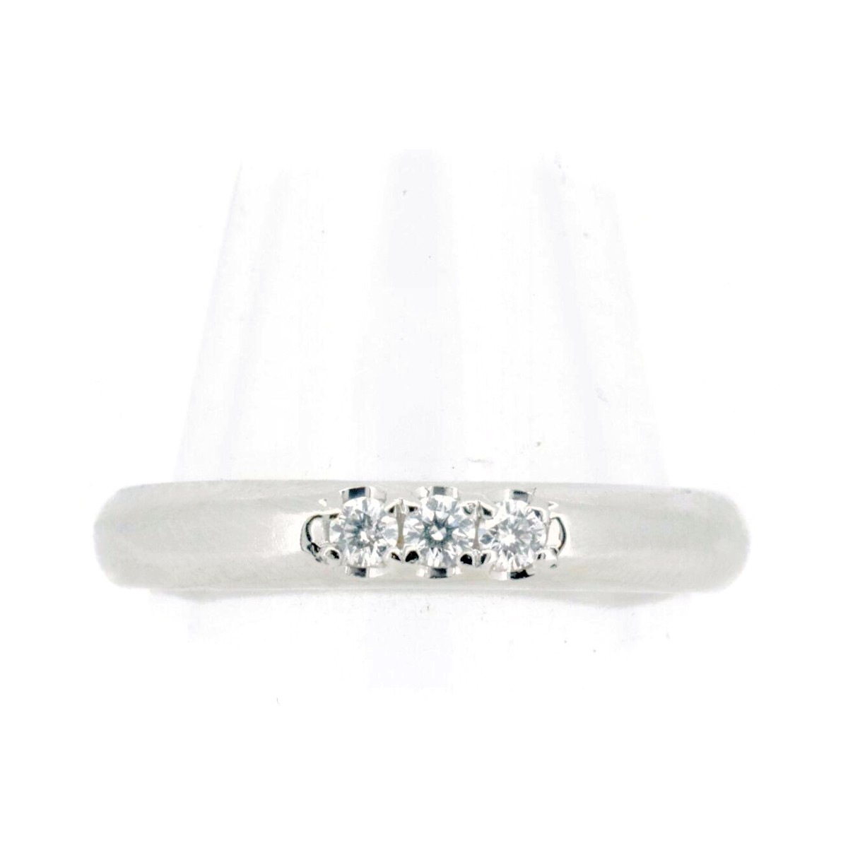 ダイヤモンド リング 指輪 0.10ct 10号 3ポイント Pt950(プラチナ) 質屋出品