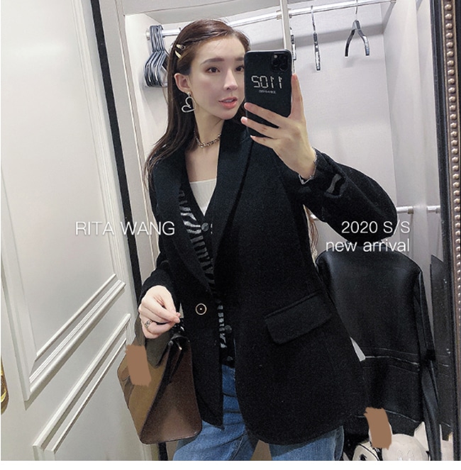 スーツ レディース トップス フォーマルスーツ　普段着　イギリス風 秋冬 高級 高品質 上品 大人 オシャレな 20代 30代 ブラック 体型カバー INS インスタ