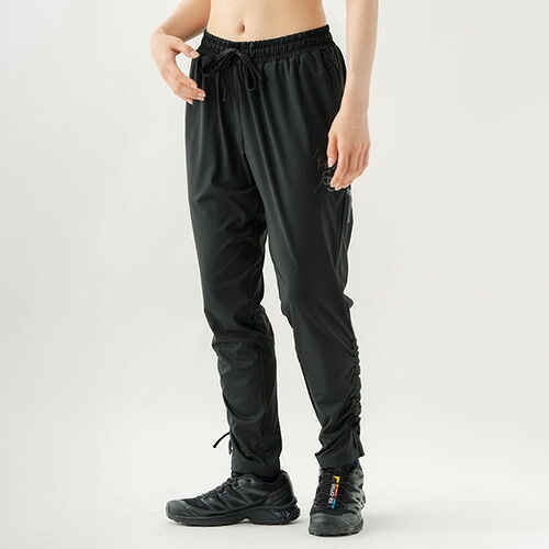 ラバープリントドロストパンツ フィットネス ウィメンズ 1532-1443-BLK