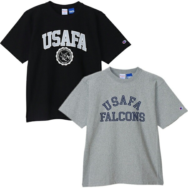 リバースウィーブ ショートスリーブ Tシャツ 9.4oz. Jersey ブラック 090 グレー 073 United States Air Force Academy