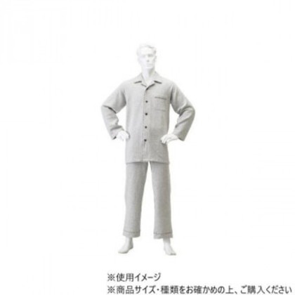 神戸生絲 紳士楽らくキルトパジャマ(秋冬用)L No.804 グレー