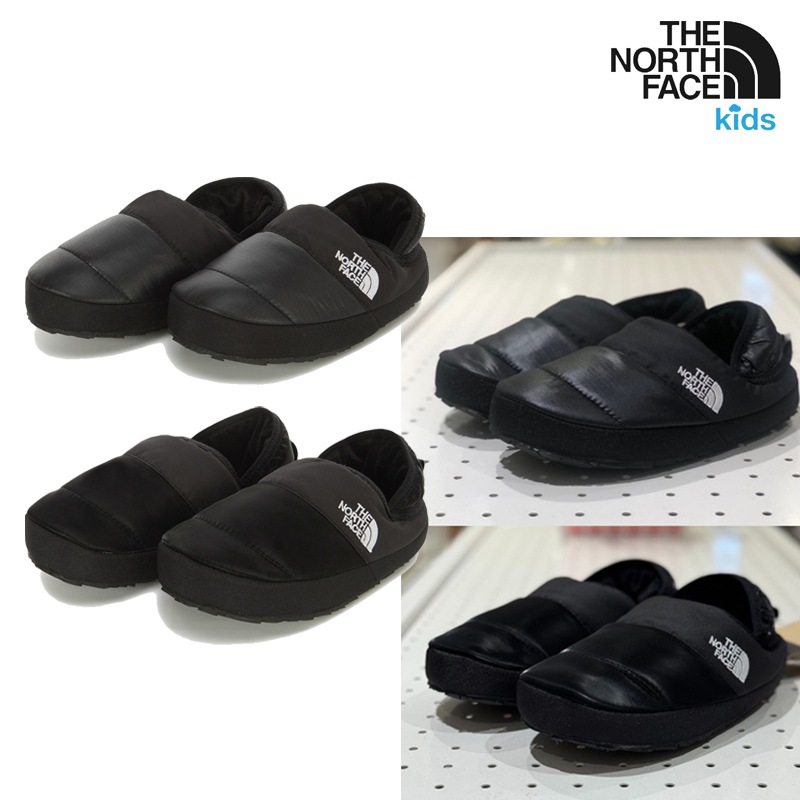 NS85R98S NS85R98T KS NUPTSE MULE 25FW新作 キッズ 撥水 保温 軽量 クッション 防滑 ライニング スリッポン 履き易い 室内外OK 通学 外出 冬用 あったか