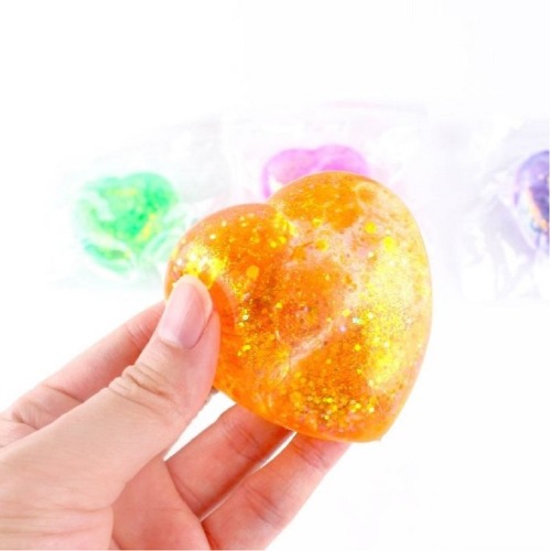 ロゼキラキラハートストレスボール×12個