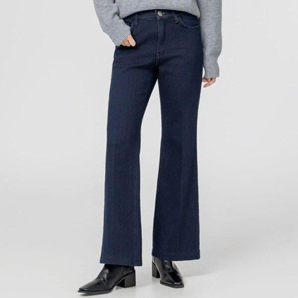 (AT)P-23裏起毛スパンブーツカット 冬 女性 裏起毛 デニム