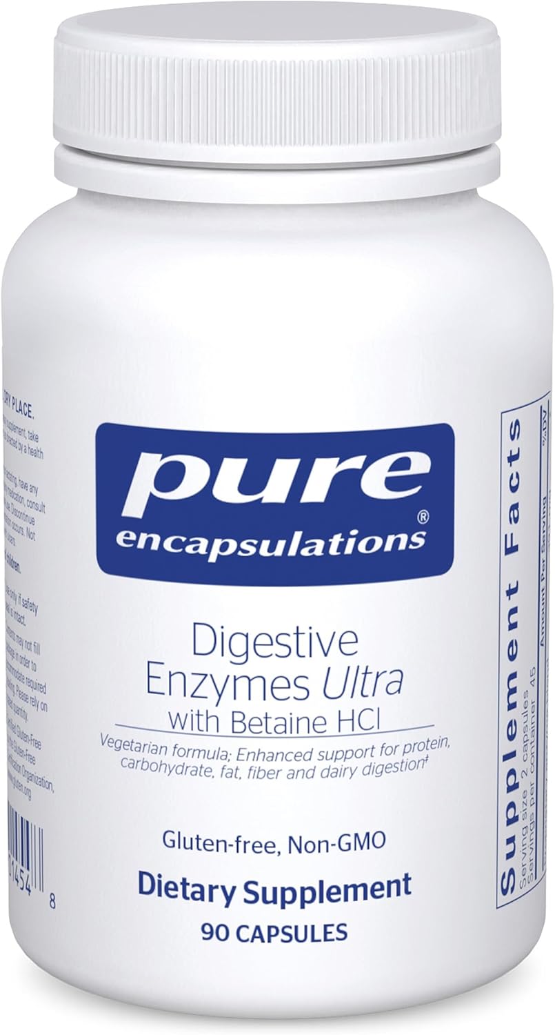 Pure Encapsulations Digestive Enzymes Ultra with Betaine HCl 90 Capsules