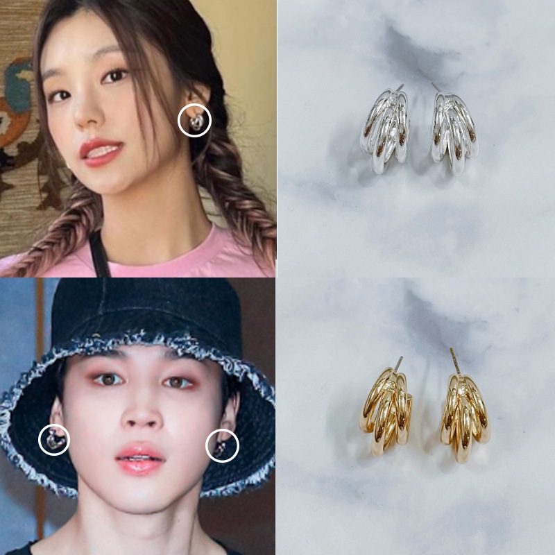 [btsジミン/ITZYイェジ着用] テイトイヤリング 韓国人気アイドルアクセサリー 韓国の人気芸能人着用 人気ジュエリー