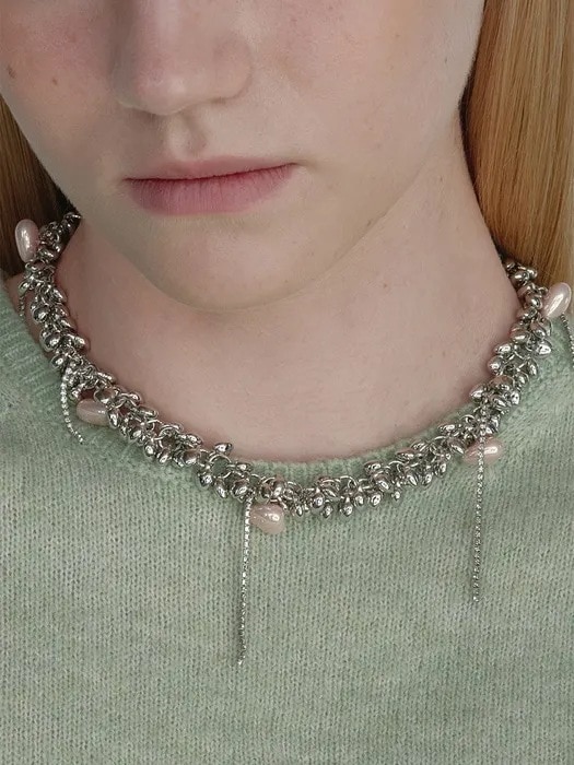 Moonstruck Pink Hearts Necklace 韓国コスメ 韓国ブランド レディースファッション アクセサリー ピアス 指輪 イヤリング 韓国人気 アイドル