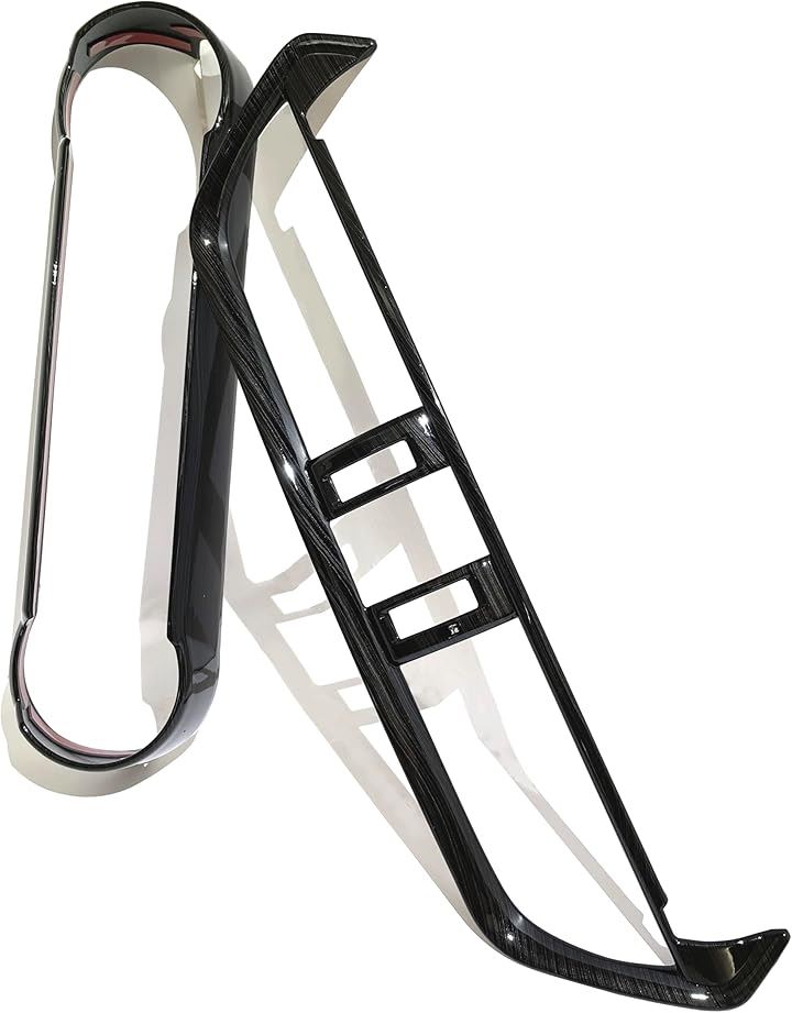 RAV4 50系 アクセサリー 内装 カスタム パーツ パネル センターダクトパネル エアコンべントフレーム セット(ブラックヘアライン調)