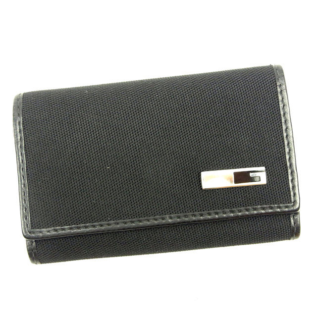 キーケース Gマーク ブラック×シルバー レディース 中古