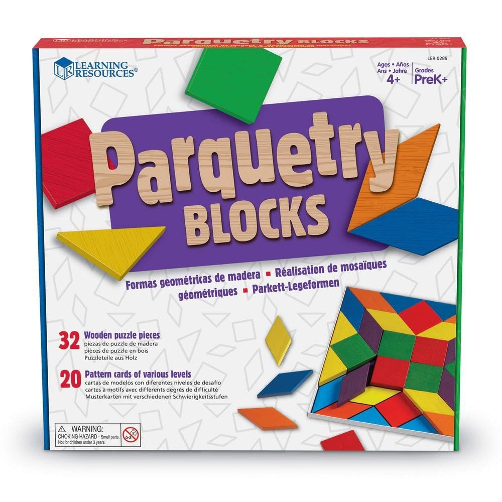 全国送料無料 ラーニング リソーシーズ Parquetry Blocks Activity Set LER 0289