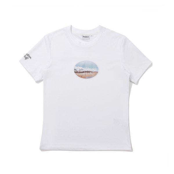 [マルボン公式] カリフォルニア ビーチ ラウンド ネック トップ WHITE (WOMAN)