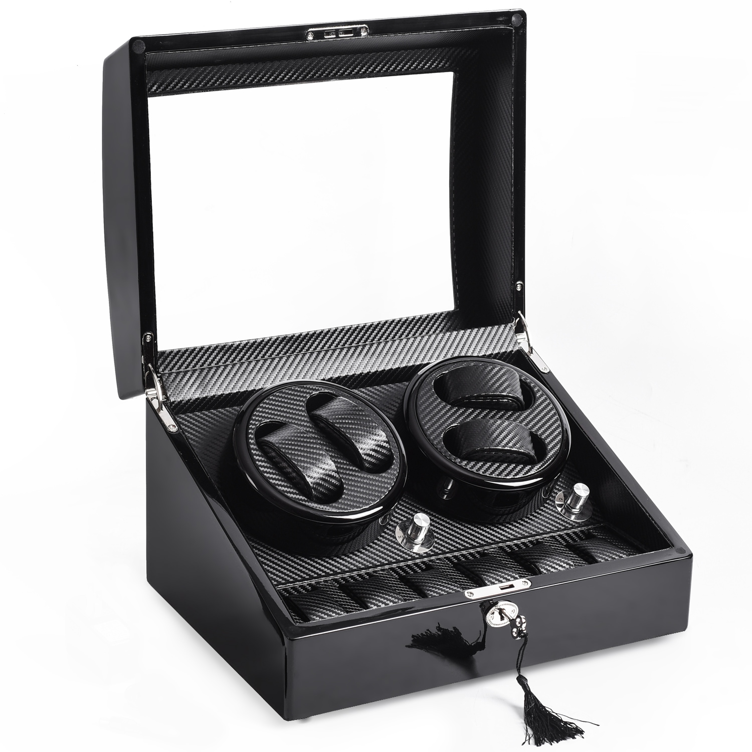 4本同時巻＆6本収納 電動ワインディングマシーン 超静音節電モーター採用