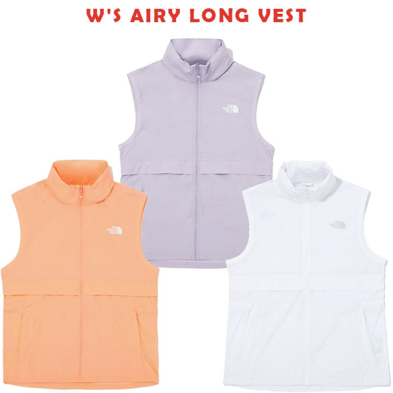 韓国正規品保証 関税負担なし NV5VQ30A WS AIRY LONG VESTデイリー 基本 着装 男子 女子 人気 韓国 ファッション 男女共用 アウトドア