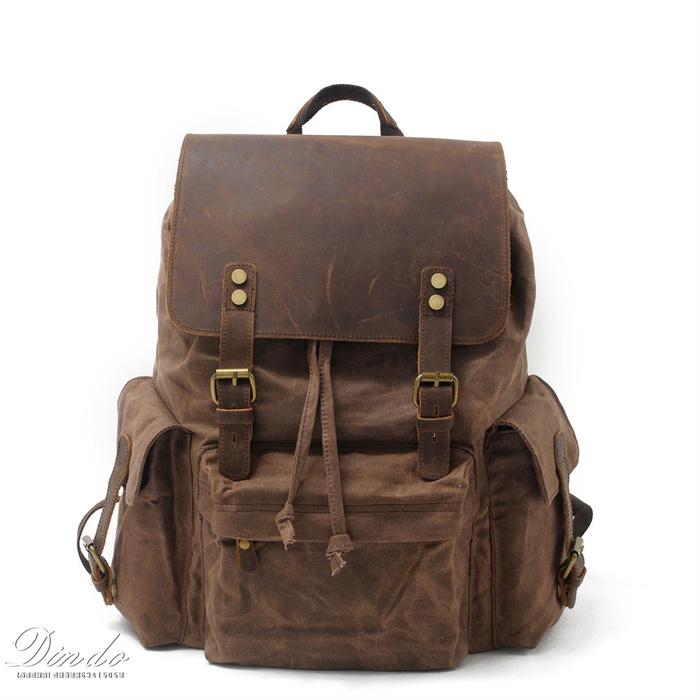 リュックサック メンズ キャンバス 牛革 リュック スポーツ 大容量 A4 レディース 通学 通勤 バックパック ビジネス PC 黒 レディース おしゃれ Rucksack 6