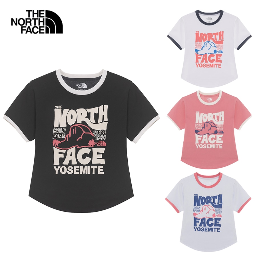 THE NORTH FACEノースフェイス Tシャツ WS HALF DOME S/S R/TEE NT7UR32ショートスリーブ ラウンドネック ティーシャツ 半袖 WHITELABEL レディー