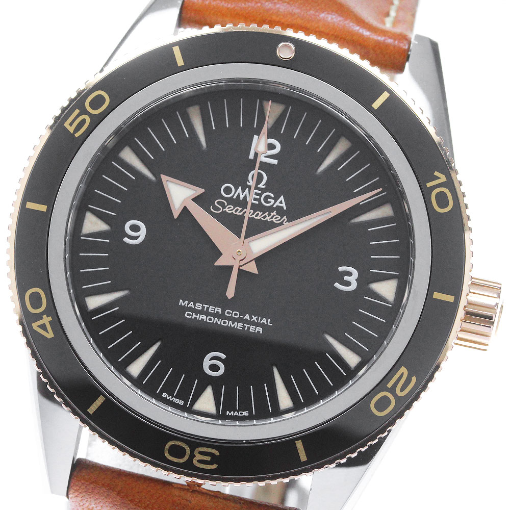 オメガ OMEGA 233.22.41.21.01.002 シーマスター300 マスターコーアクシャル クロノメーター 自動巻き メンズ 保証書付き_846603【中古】