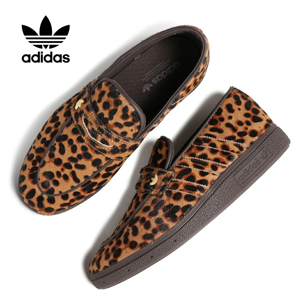 adidas アディダス ハンドボール スペツィアル ローファー スニーカー HANDBALL SPEZIAL LOAFER LEOPARD ( ヘアーレザー ハラコ ガムソール メンズ レディース