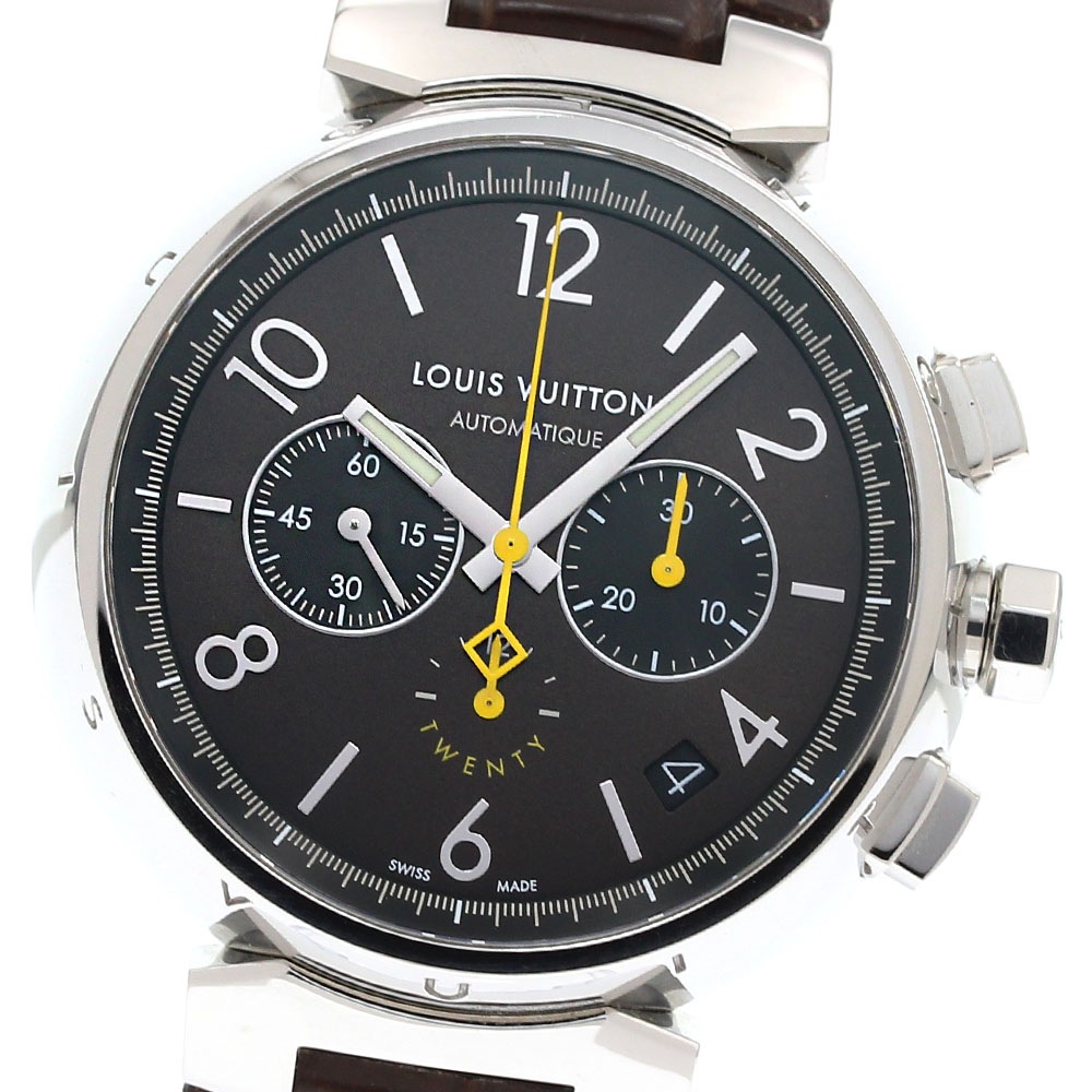 ルイ・ヴィトン LOUIS VUITTON QA1740 タンブール トゥエンティ 世界限定200本 クロノグラフ 自動巻き メンズ 箱・保証書付き_844273【中古】