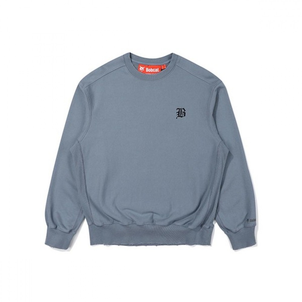 [Bobcat] ハイパーリンクグラフィックスウェットシャツ (Bサイド)-ブルー