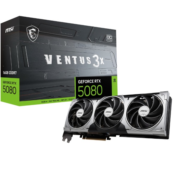 GeForce RTX 5080 16G VENTUS 3X OC ブラック グラフィックボード メーカー直送