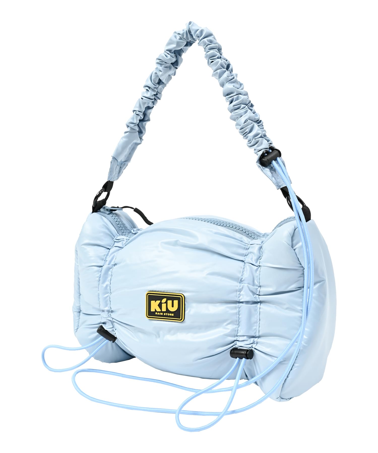 KiU キウ パフィーギャザーハンドルバッグ PUFFY GATHERED HANDLE BAG 防水 撥水 ハンドバッグ ギャザー 中綿 ドローコード 長さ調節 シンプル おしゃれ かわいい カジュ