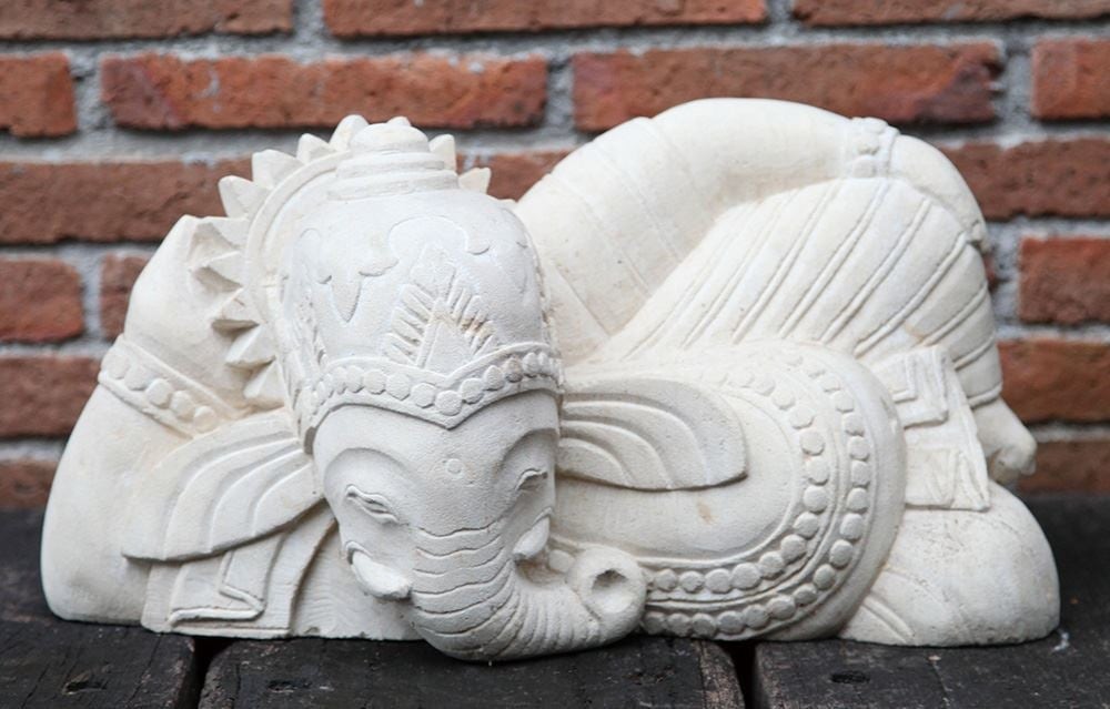 ジャービス商事　ガーデンオブジェ（置物）　バリゾウ石像　28301