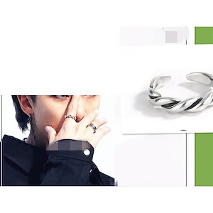 【2枚購入で200円 OFF！】BTS RM 指輪 着用タイプ アクセサリー 韓国ファッション おしゃれ 2022