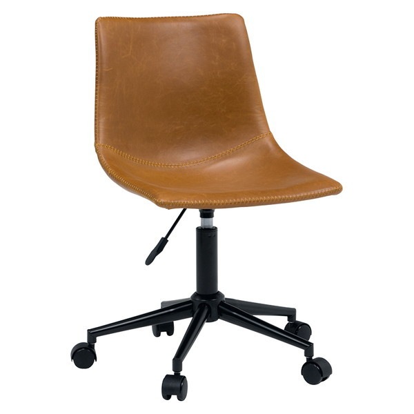 キャスター付き昇降チェア(角型/キャメル) LC-4498CA メーカー直送
