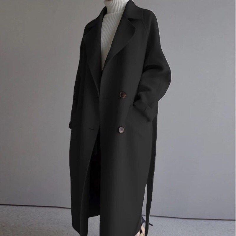驚きの値段 3color コート ロングコート ロング ロング丈 チェスターコート ダブルボタン 襟あり 大きめ チェスターコート