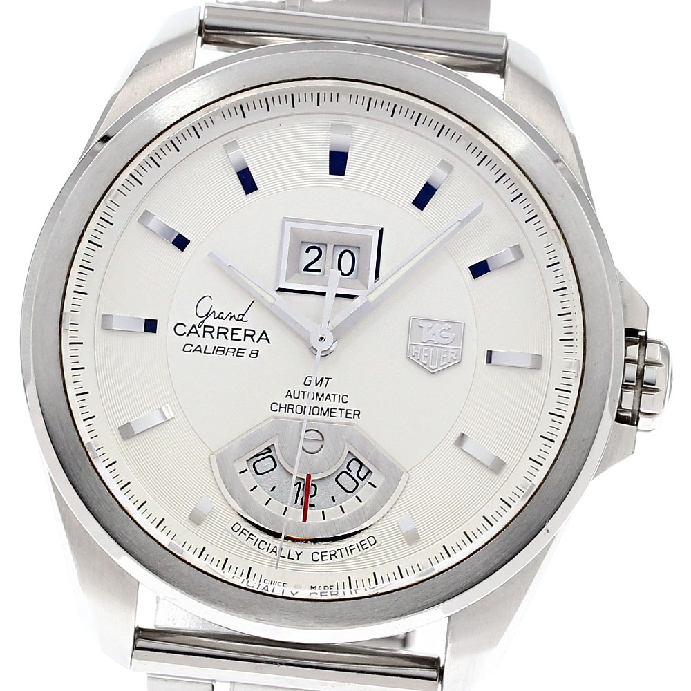 タグホイヤー TAG HEUER WAV5112 グランドカレラ キャリバー8 GMT 自動巻き メンズ 箱付き_838344【中古】