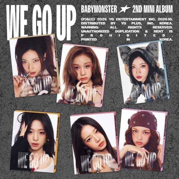 [MEGA] [6種セット] (PATTERN Ver.) 初回特典贈呈 BABYMONSTER 2nd MINI ALBUM [WE GO UP] 公式アルバム 韓国チャート反映