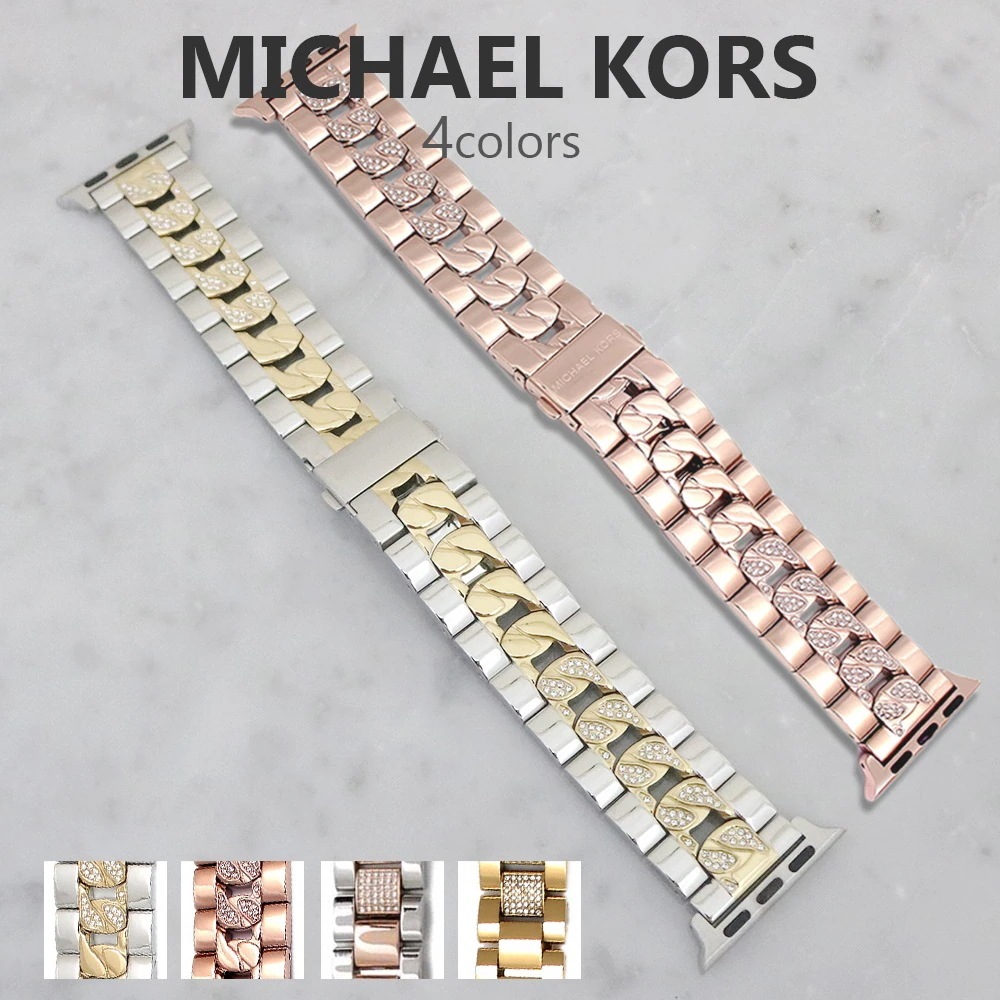 MK アップルウォッチ ベルト レディース メンズ アクセス 38MM 40MM ステンレススチール AppleWatchS ACCESS 誕生日 プレゼント クリス 並行輸入品