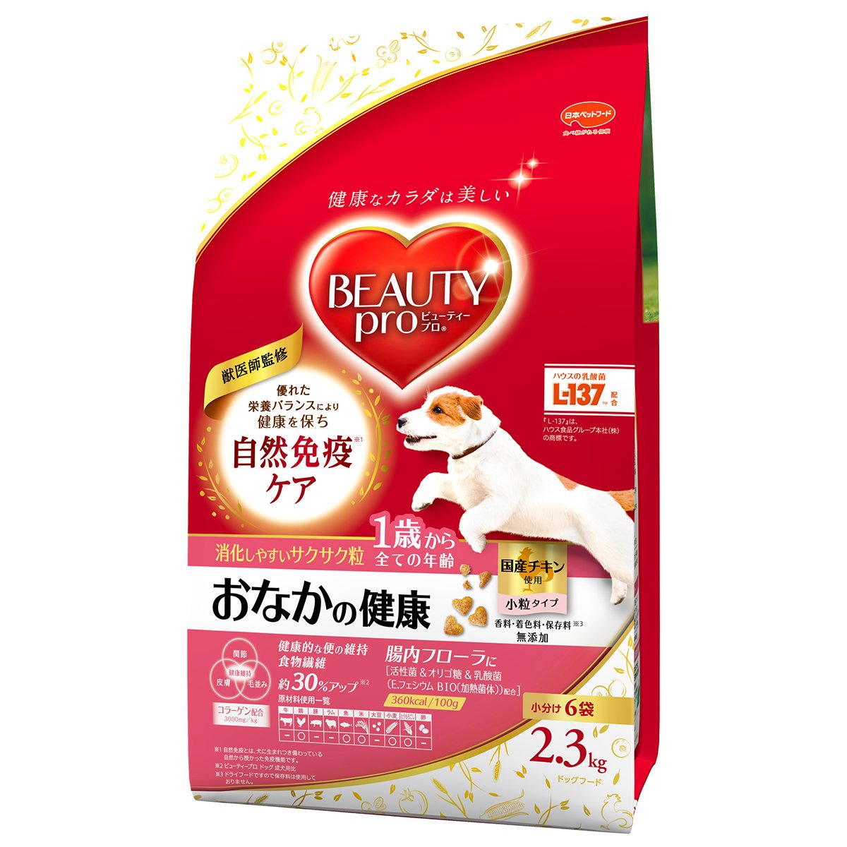 �r���[�e�B�[�v�� �h�b�O ���Ȃ��̌��N 1�΂��� 2.3kg(������6��)