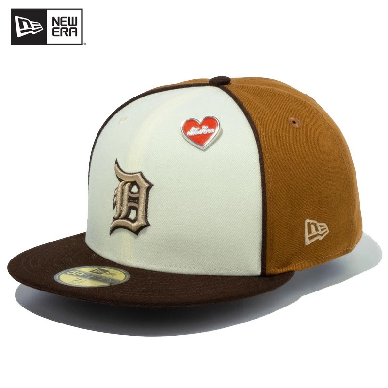 ニュー エラ NEW ERA 59FIFTY St. Valentine s Day デトロイトタイガース クローム / トーステッドピーナッツ MLB キャップ 帽子 男性 [BB]