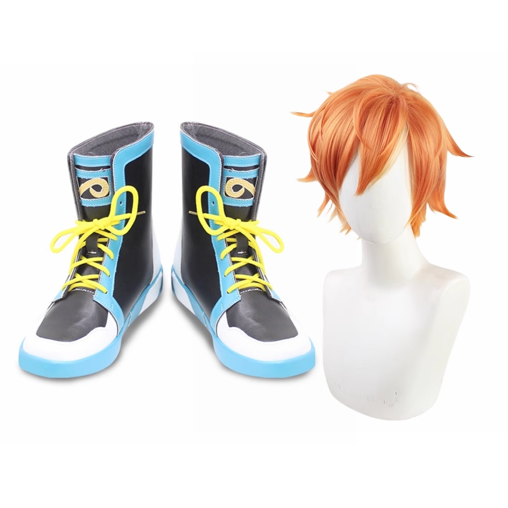 東雲彰人 しののめあきと コスプレ靴 ブーツ コスプレ ウィッグ付き 演出服 アニメ 祭り ハロウィン クリスマス 学園祭 文化祭 仮装