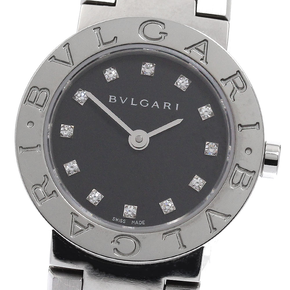 ブルガリ BVLGARI BB23SS ブルガリブルガリ 12Pダイヤモンド クォーツ レディース 良品 _957700【中古】