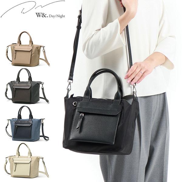 トートバッグ ピキン ナイロントート ミニトート 2WAY ショルダー 斜め掛け 軽い 小さめ 通勤 多機能 ファスナー付き 舟型 レディース 15069 wsb