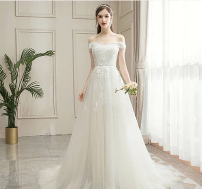 【即日発送】【赤字覚悟】姫系 ウェディングドレス aラインドレス 結婚式 白 ウエディングドレス 二次会 花嫁 パーティードレス 披露宴 ブライダル レース ロングドレス サッシュリボン 演奏会 大き