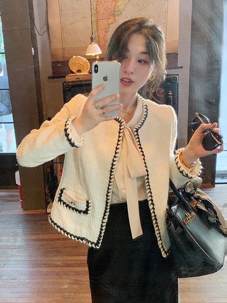 レディースリトルフレグラントウィンドジャケットレディースショート春秋韓国スタイルフライドストリートツ