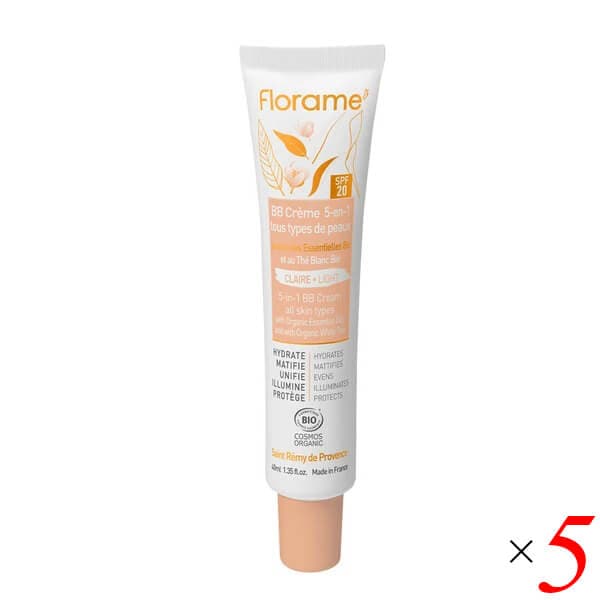 フローラム 5in1スキンケアBBクリーム 40ml 5本セット Florame