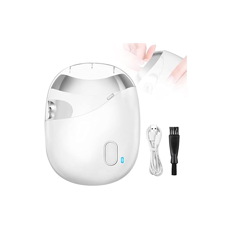 【新型】 HYGELINK 電動爪切り 爪切り 電動 2-in-1ネイルの切断と研磨 2ローラー 二段階スピード 爪磨き 爪切り 電動やすり 爪切り 低騒音 USB充電 電源インジケータ 安心/安全