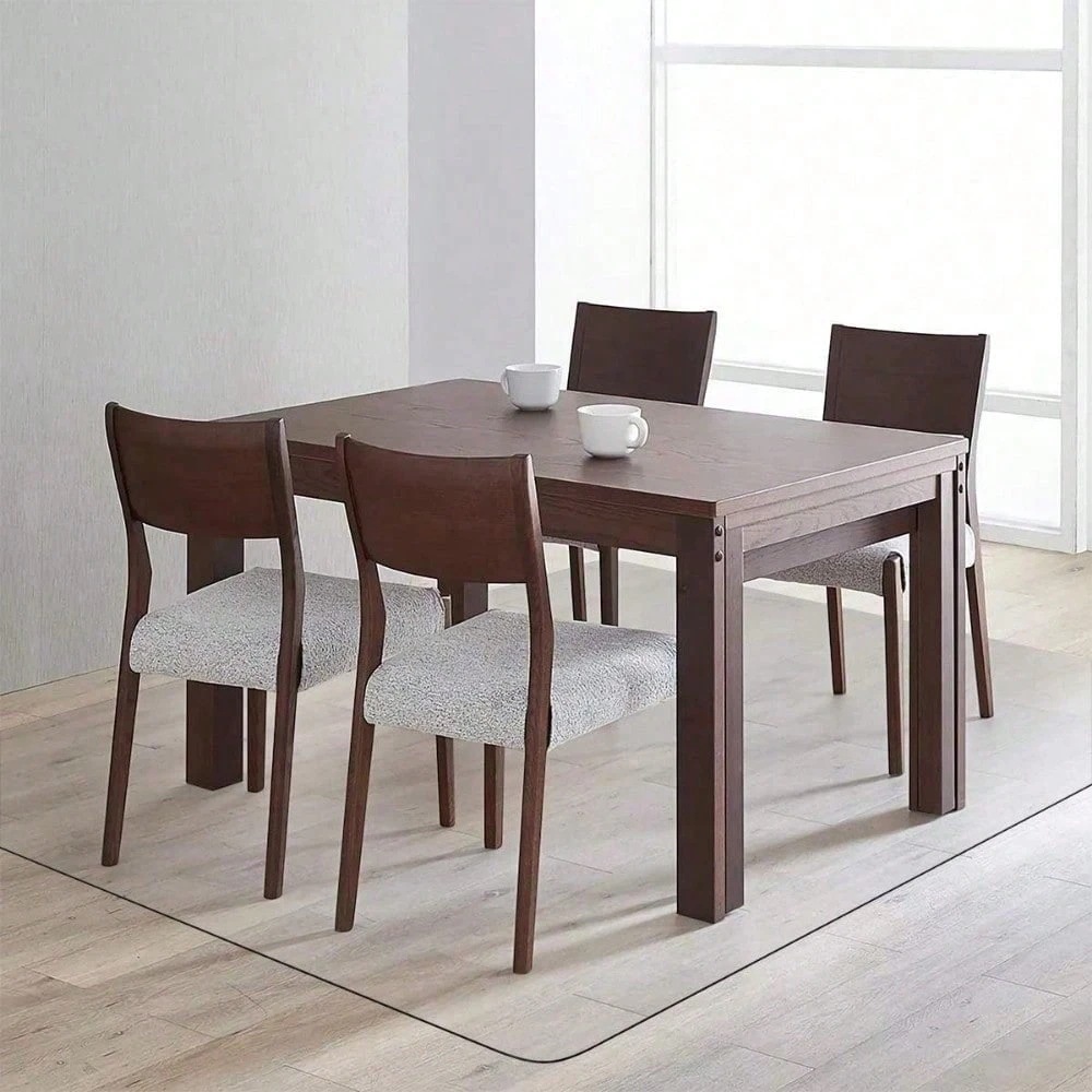 クリアマット フロアマット チェアマット 200×120cm 厚さ1.5mm ソフト 透明 撥水 床保護 床暖房対応 汚れ防止 お手入れ簡単 滑り止め (200*120cm)