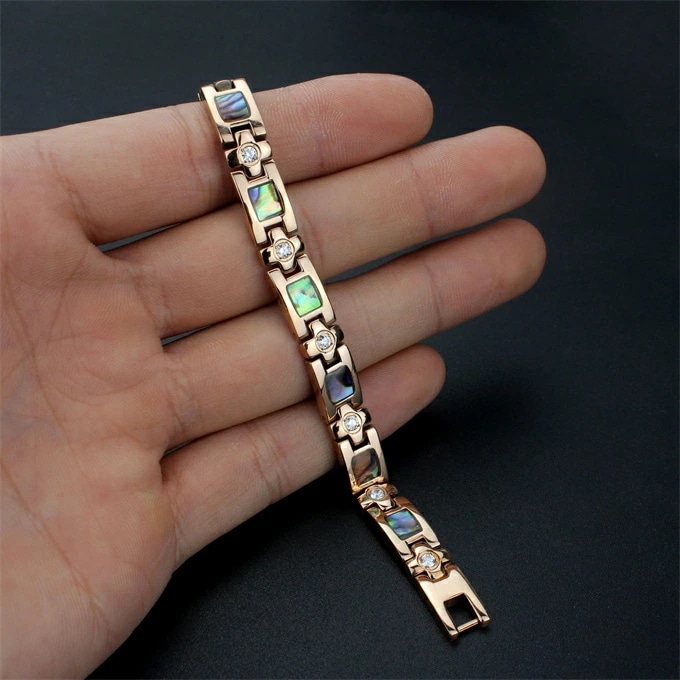 ステンレス鋼 チタン鋼 ジュエリー 磁気ブレスレット リング 指輪 エネルギーマグネット付き 磁気ブレスレット ストレス解消 減量 痩身 調節可能 健康エネルギー 高磁石 瞑想 ヨガ ブレスレット ブ 5,078円