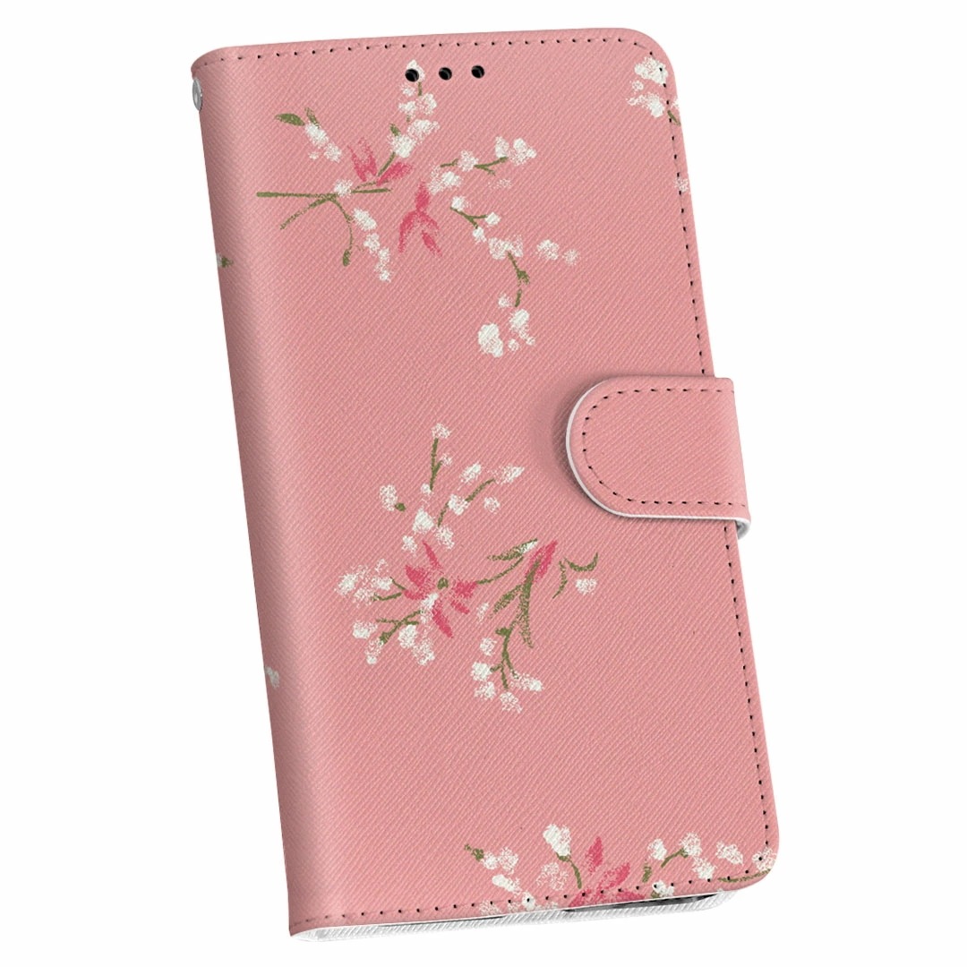 お手軽価格で贈りやすい Galaxy S10 花　ピンク　花柄 011974 革 二つ折り 手帳型 SC-03L専用ケース その他スマートフォン用アクセサリー